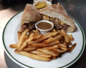 roast beef sandwich and fries